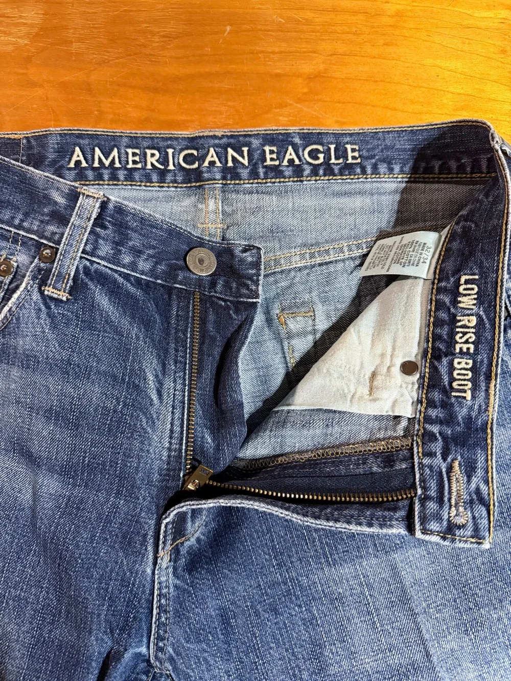 American Eagle Outfitters Men's Blue Bootcut Jeans 32x34